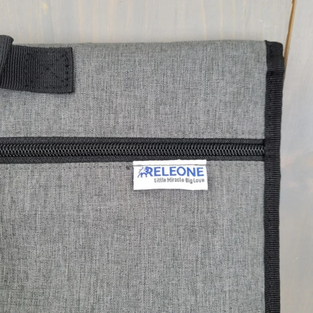 Releone Portable Changing Pad Baby‎ OS Gray Foldable Travel Clutch